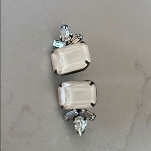 Loren Hope Elegant Pink Quartz and Crystal Women's Earrings